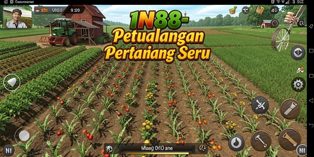 Screenshot menunjukkan gameplay seru dari pengalaman bertani di IN88.