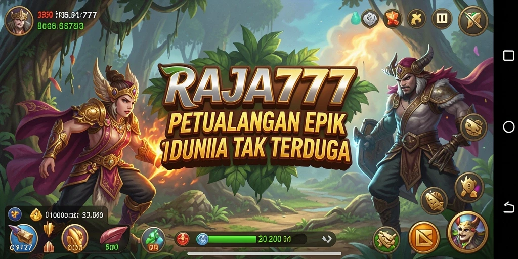 Gameplay seru RAJA777 di dunia petualangan yang luas.