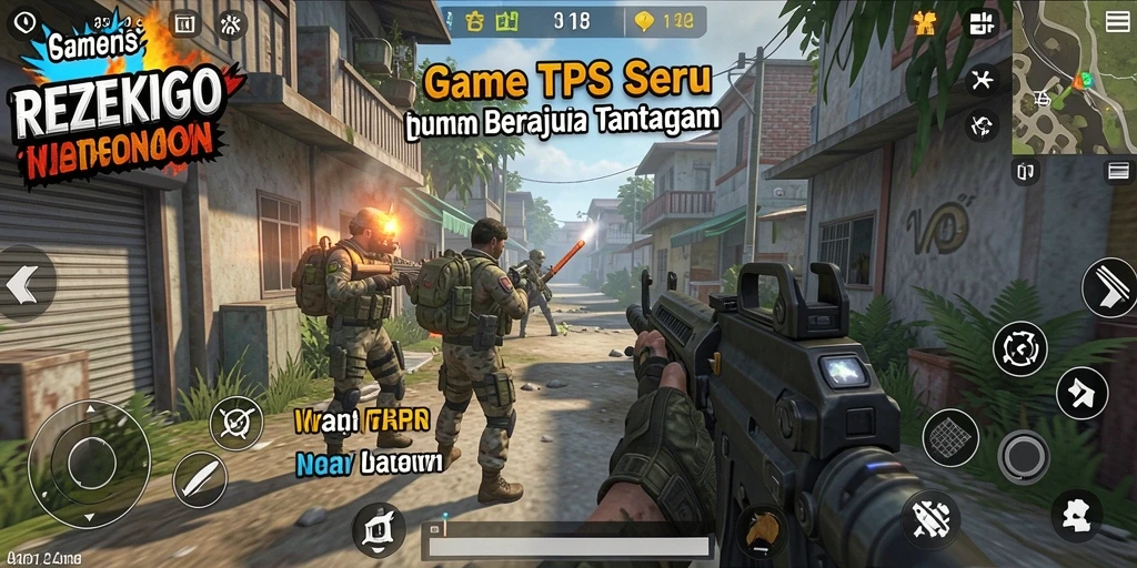 Gameplay seru dalam REZEKIGO yang penuh aksi dan tantangan.